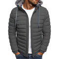 JOTT men's jacket, autumn/winter jacket, 2025 cotton hooded jacket, light winter down jacket