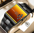 Reloj Poedagar LED Cuadrado | Resistente al Agua 3ATM | Negro Mate