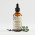 Aceite de masaje botella fondo blanco